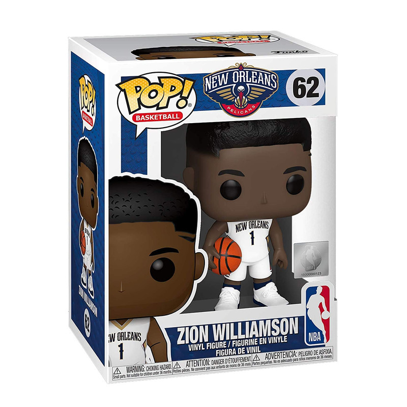 AKSESORIS BASKET FUNKO POP NBA #62 Zion Williamson New Orleans Pelicans Action Figure